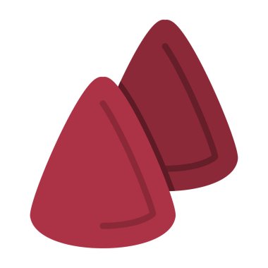 Cuberdon şeker ikonu, Belçika geleneksel tatlısı, vektör illüstrasyonu