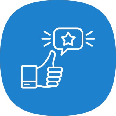 Moda tasarım tarzında geri besleme simgesi.