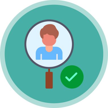 iş düz vektör simgesi