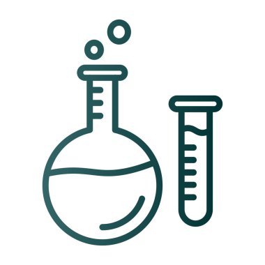 Vektör laboratuvar ikonu, vektör illüstrasyonu. Kimya konsepti                  