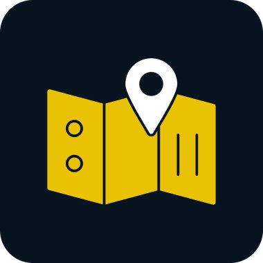 harita pin konumu simgesi düz biçimli