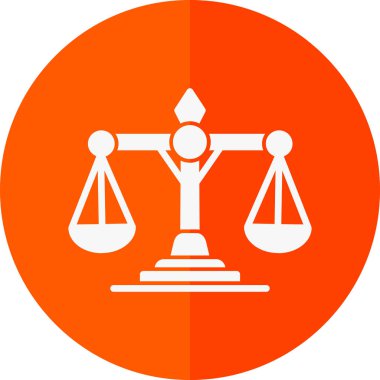 Adalet ölçekler kutsal kişilerin resmi, vektör çizim