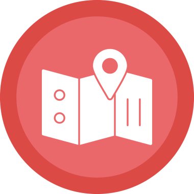 harita pin konumu simgesi düz biçimli