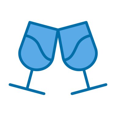 Gözlük. Web simgesi basit illüstrasyon