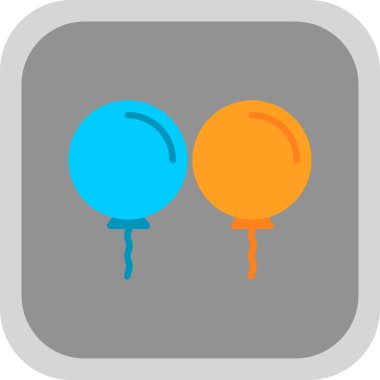 Balon simgesinin vektör illüstrasyonu 