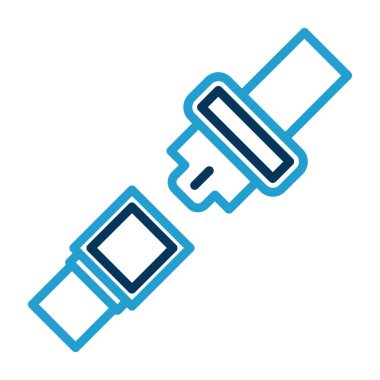 Emniyet kemeri kutsal kişilerin resmi, vektör çizim 