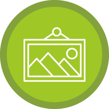 vektör illüstrasyonu, resim resminin simgesi