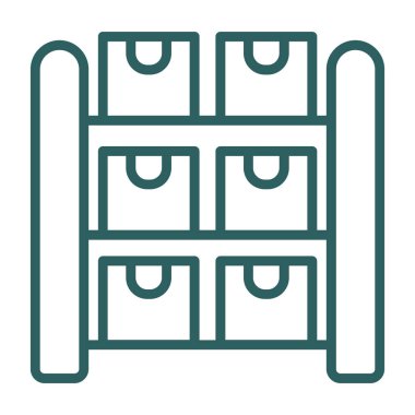 mobilya ikonu vektör illüstrasyonu