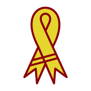 göğüs kanseri farkındalık vektör ikonu dizaynlı kurdele
