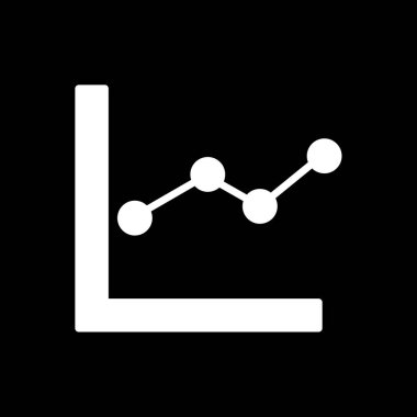 İş grafiği. Grafik düz simgesi