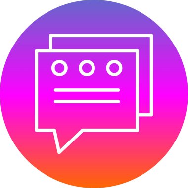 ileti ikonu vektör illüstrasyonu