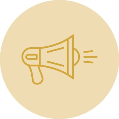 megafon simgesi, vektör illüstrasyonu basit tasarım