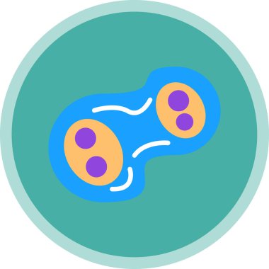 Bakteriler. Web simgesi basit illüstrasyon