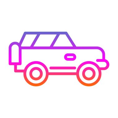 Offroad Web simgesi basit illüstrasyon 