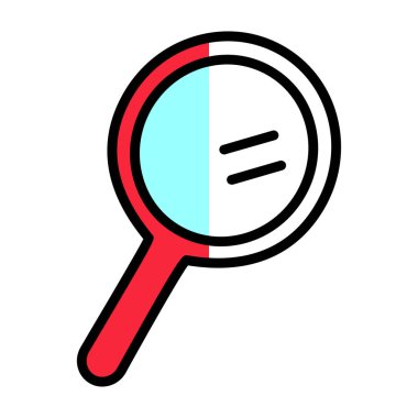 ayna simgesi, ağ basit illüstrasyon