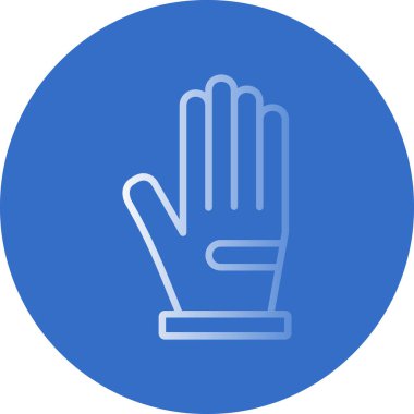 Eldiven simgesi. Vektör illüstrasyonu.