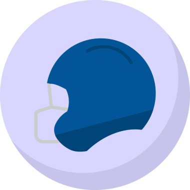 Futbol kask simge vektör çizim