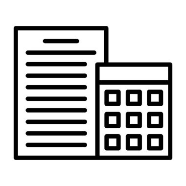 belge vektör çizgisi simgesi