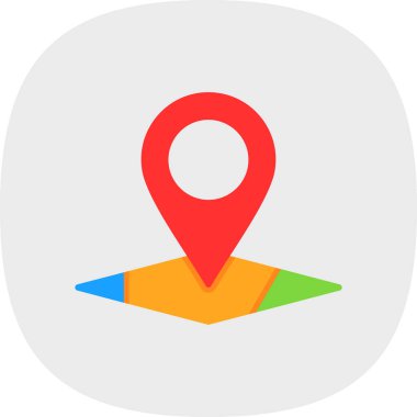 konum pin konum simgesi, vektör arkaplan 