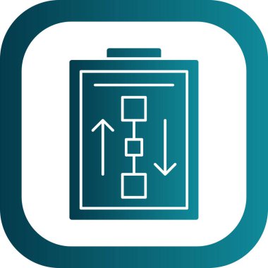 Çalışma Akımı web simgesi basit illüstrasyon 