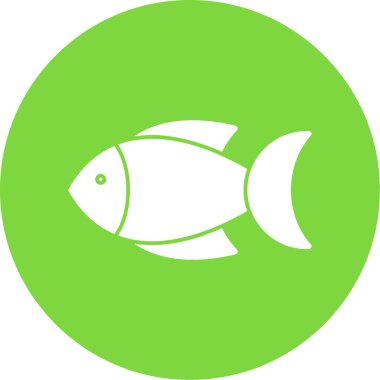 Balık. Web simgesi basit illüstrasyon 