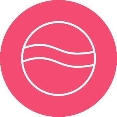 Golf topu web simgesi, basit tasarım