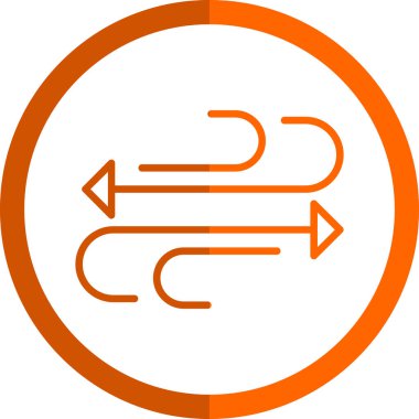 Ok simgesi. Web için yön vektör simgelerinin basit illüstrasyonu