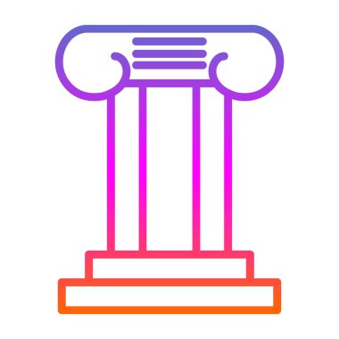 Sütun. Web simgesi basit illüstrasyon