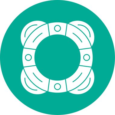 Hayat kurtarıcı. Web simgesi basit illüstrasyon