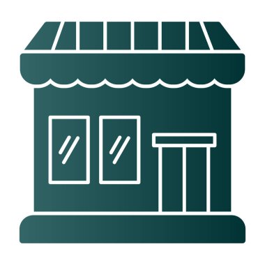 Market simgesinin vektör illüstrasyonu