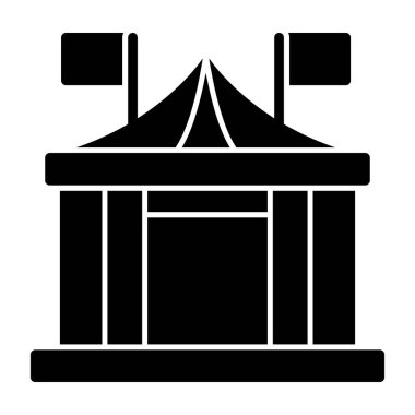 Sirk çizgisi vektör simgesi