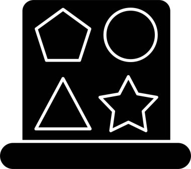 Yıldız simgesinin vektör illüstrasyonu