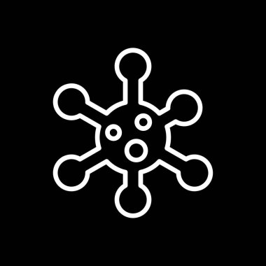 kar Tanesi simgesi vektör çizimi