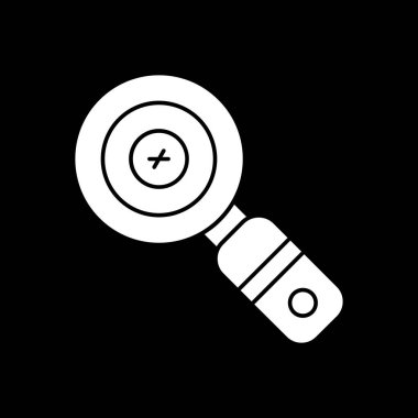 Soyut arkaplanda büyüteç simgesi