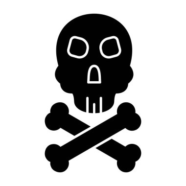 Ölüm ikonu vektör illüstrasyonu