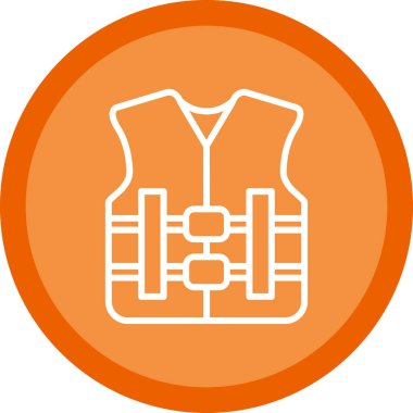 yelek simgesi, vektör biçimi