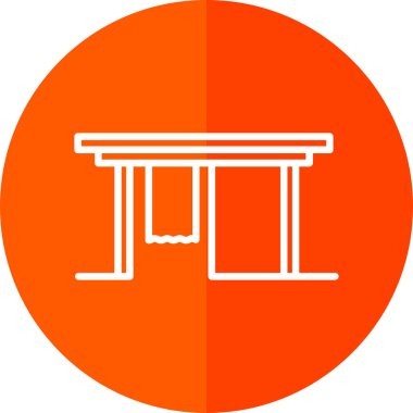 Bina. Web simgesi basit illüstrasyon