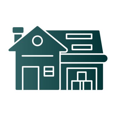 Ev simgesi, vektör illüstrasyonu basit tasarım