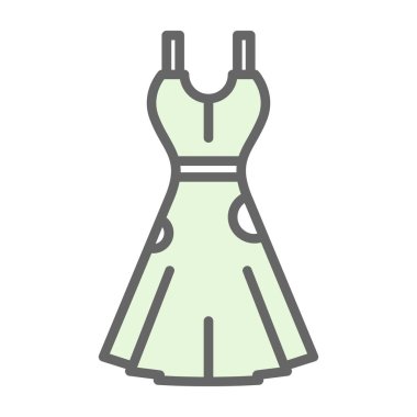 elbise simgesi, vektör illüstrasyonu basit tasarım