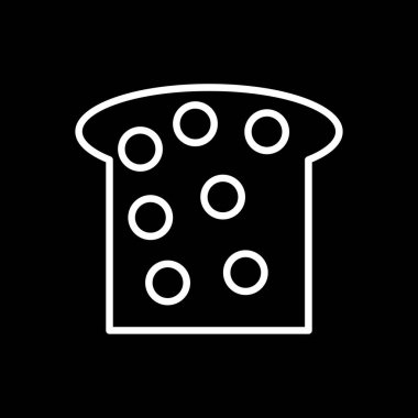 Ekmek simgesi, vektör illüstrasyonu 