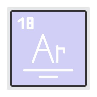 Kimyasal vektör çizgisi simgesi