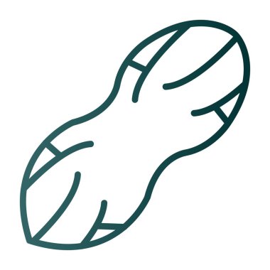 Peanut web simgesi, vektör illüstrasyonu