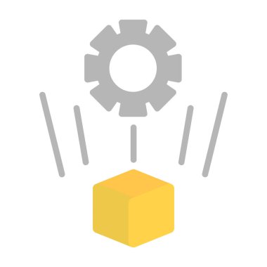 dişli simgesi vektörü, vektör illüstrasyon tasarımı