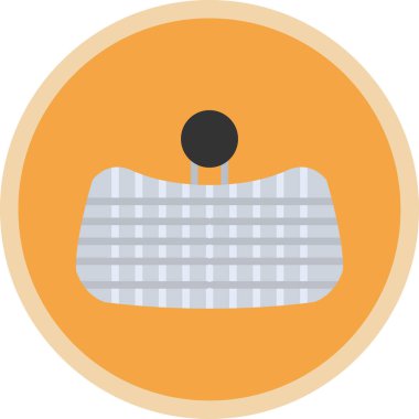 Bir torba simgesinin vektör illüstrasyonu