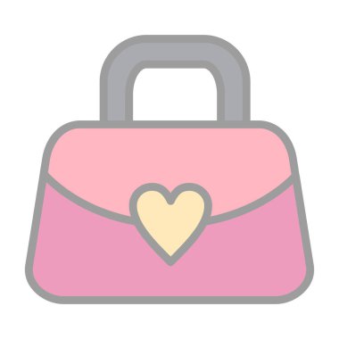 handbag icon, flat style