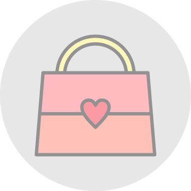 Alışveriş poşeti ikon vektör illüstrasyonu