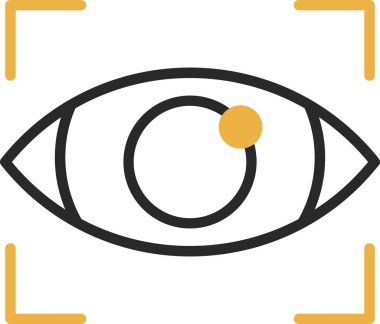 Göz Ağı simgesi, basit vektör illüstrasyonu