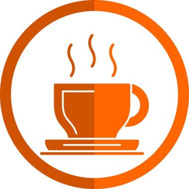 kahve fincanı ikonu vektör illüstrasyonu 