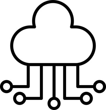 Bulut hesaplama. Web simgesi 