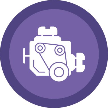 motor simgesi, vektör illüstrasyonu basit tasarım